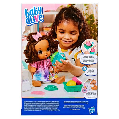 Muñeca Baby Alive bebidas de frutas brnh multicolor f7357