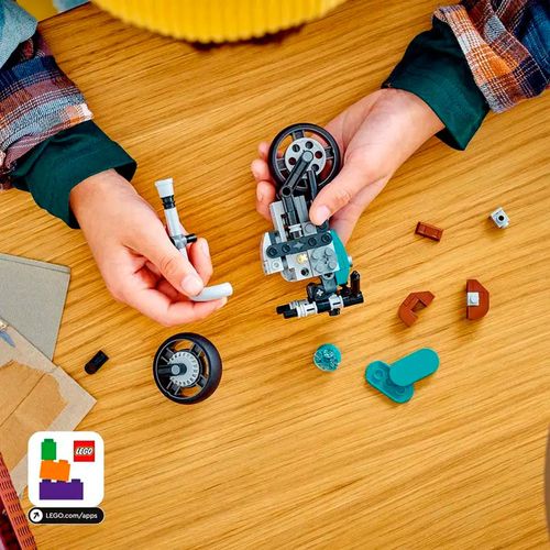 Armable Lego moto clásica multicolor 31135