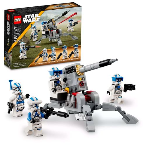 Armable Lego Star Wars Combate Clon Troopers De La 501 Multicolor 75345