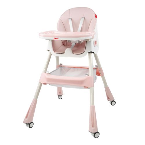 Silla Alta 3 en 1 Eat & Rock Rosa