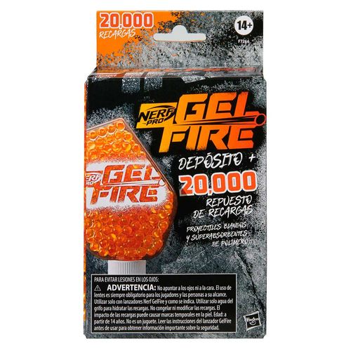 Lanzador Nerf gelfire round refill 20k  f7266