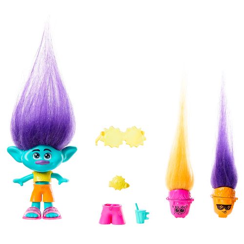 Muñeca Trolls Hair Pops Branch Multicolor HNF12