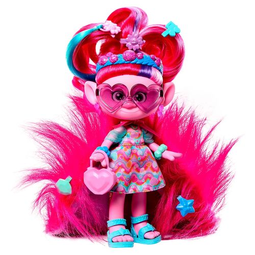 Muñeca Trolls Poppy Look Mágico Multicolor HNF16