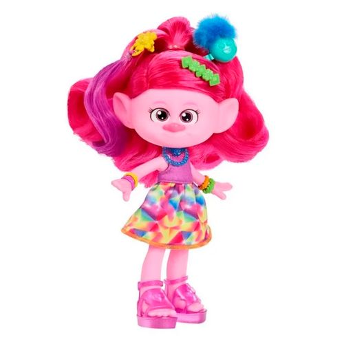 Muñeca Trolls Poppy Peinado Mágico Multicolor HNF25