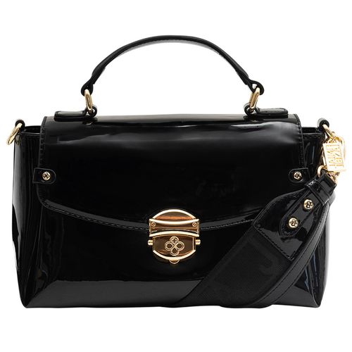 Bolsa Flap Para Dama Jaime Ibiza Charol Negro JI 2132