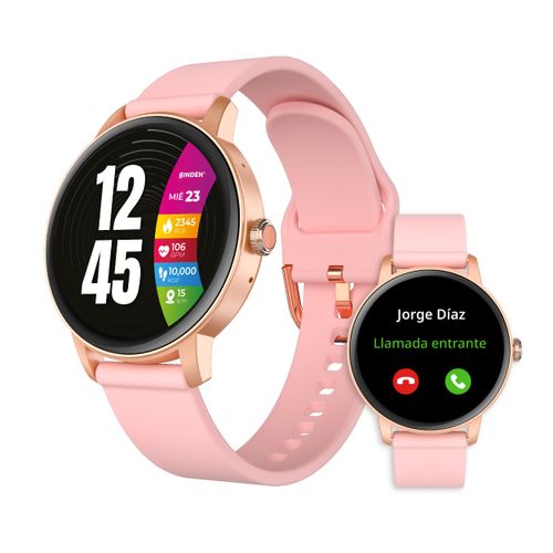 Smartwatch Binden Rosa Con Correas Extra Era One Lite