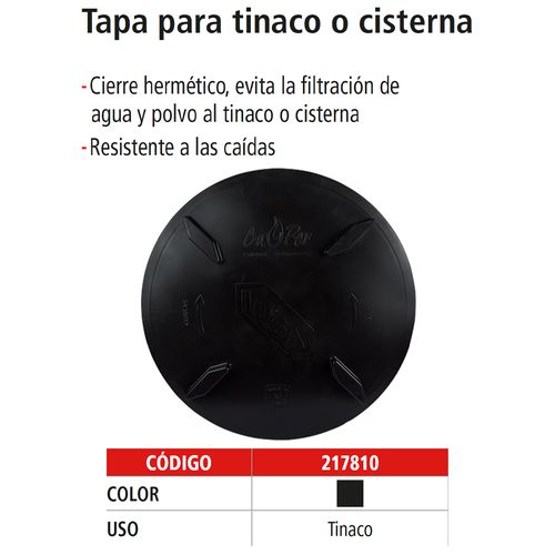 Tapa Hermética para Tinaco, IUSA  Modelo. 217810