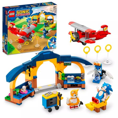 Armable Lego Sonic taller y avión tornado de tails multicolor 76991
