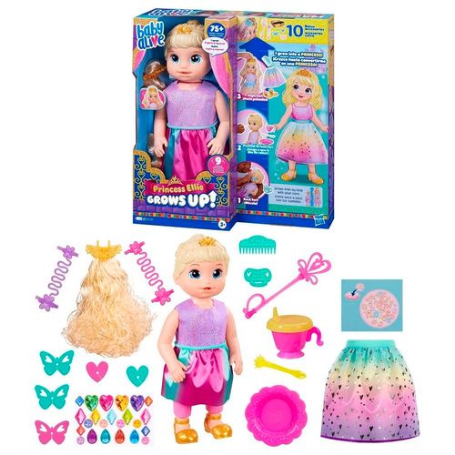 Muñeca Baby Alive Princess Ellie Grows Up Multicolor F5839