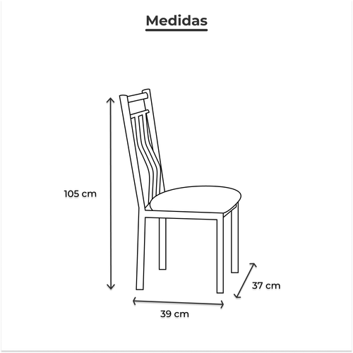 Antecomedor La Tapatía De 6 Sillas Tubular Gris Qatar