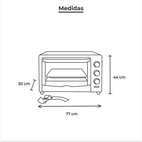 Horno Eléctrico Koblenz Acero Inoxidable Hkm-1500 C