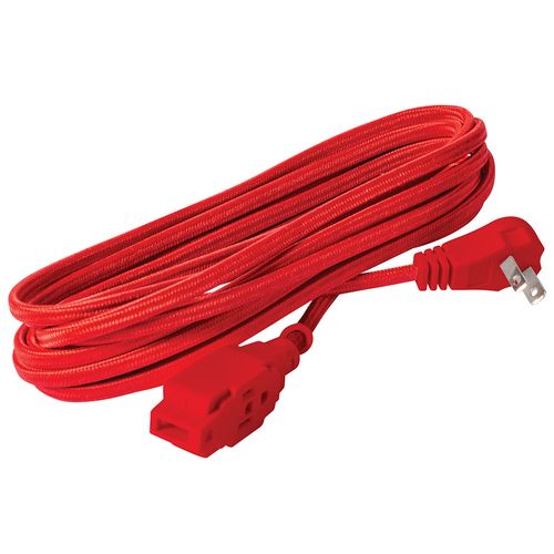 Extensión eléctrica trenzada IUSA rojo 16 awg 5 m 620036