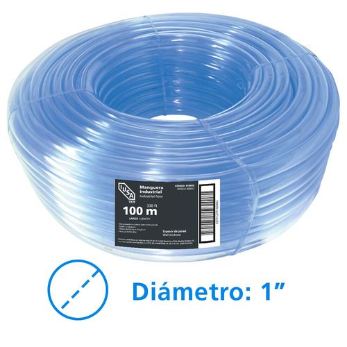 Rollo de manguera industrial estándar IUSA 100 m de 1" 619818