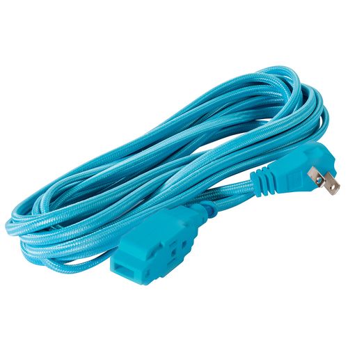 Extensión eléctrica trenzada IUSA azul turquesa 16awg 5m 620038