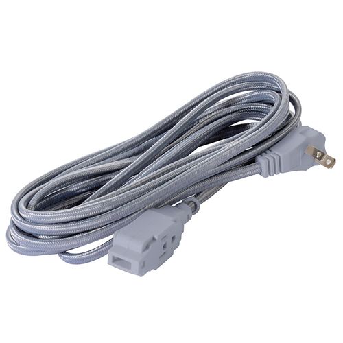 Extensión eléctrica trenzada IUSA gris 16 awg 5 m 620030