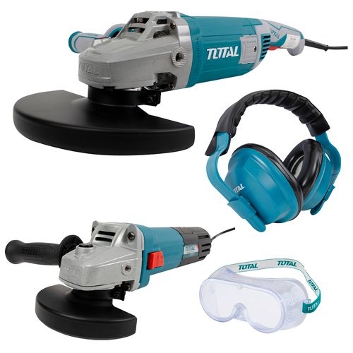 Combo 2 esmeriladoras + orejera + goggles de seguridad Total 268805