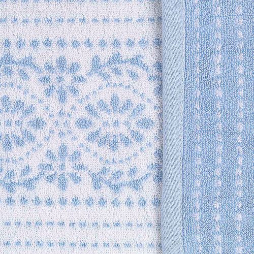 Toalla Pullman Laura Ashley Forever Eyelet Snow Azul