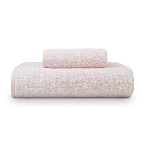 Toalla Medio Baño Laura Ashley Forever Eyelet Snow Rosa