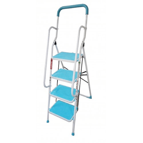 Escalera con barandal Peldaños 4 escalones blanco 111209