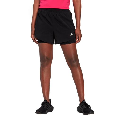 Short Para Dama Adidas Fitness Aeroready 2 en 1 Negro HN1044