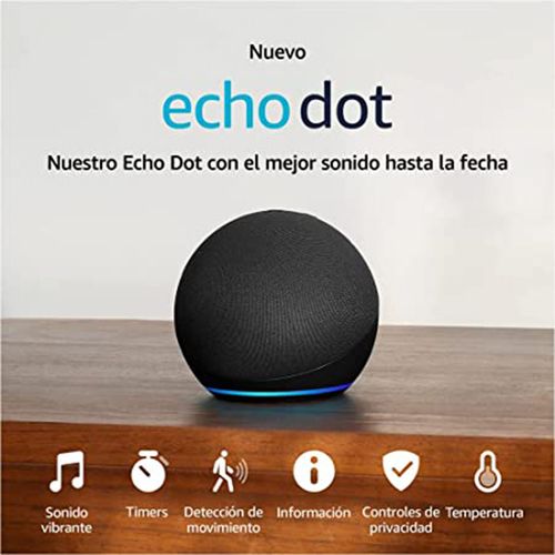 Asistente de voz Amazon echo dot 5ta negro mm000ama45