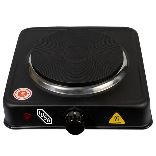 Parrilla eléctrica 1 quemador de disco 1000 w. negro IUSA 620080