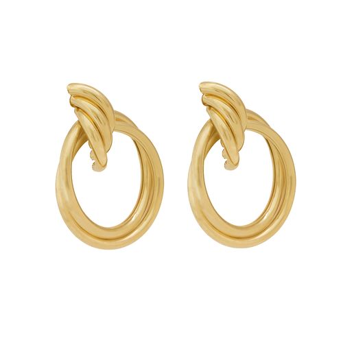 Arete Unlimited By OB Chapa De Oro 18 K AUAR18485