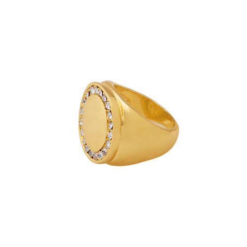 Anillo  Unlimited By OB Chapa De Oro 18 K ROS72