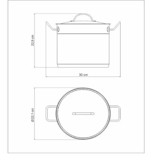 Olla Empresarial Tramontina Profesional 20 cm 62648200