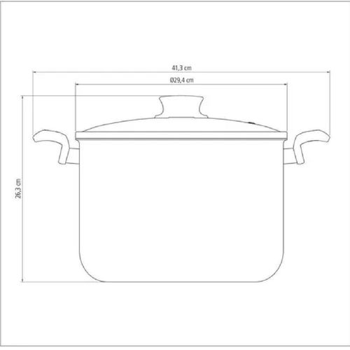 Olla Alta Tramontina 28 cm de Aluminio 28530728