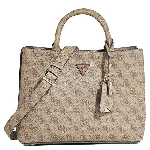 Bolso satchel para dama Guess meridian café sg877806-ltl