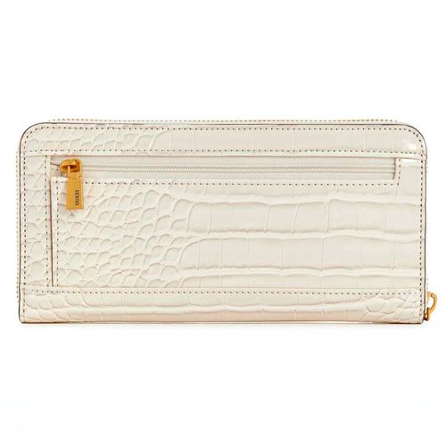 Cartera Zip Around Para Dama Guess Laurel Beige CX850046-STO