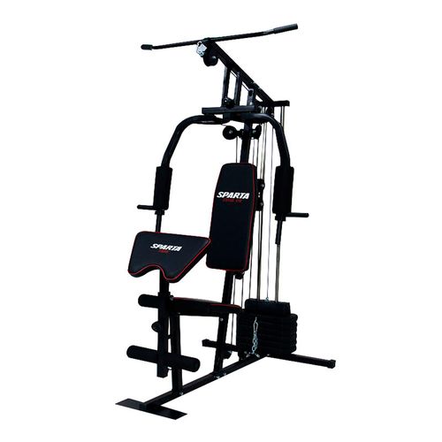 Gimnasio multifuncional Sparta con barras de peso 33.5kg (73,7lbs)