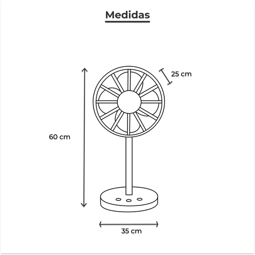 Ventilador de pedestal Mytek 16p my3147-3123