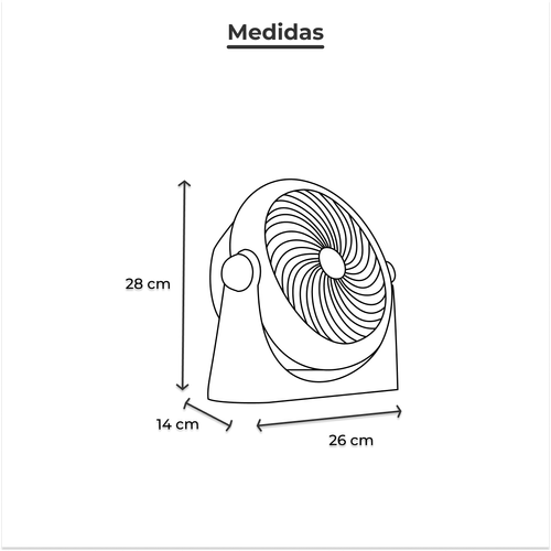 Ventilador de escritorio Navia negro cen-1010