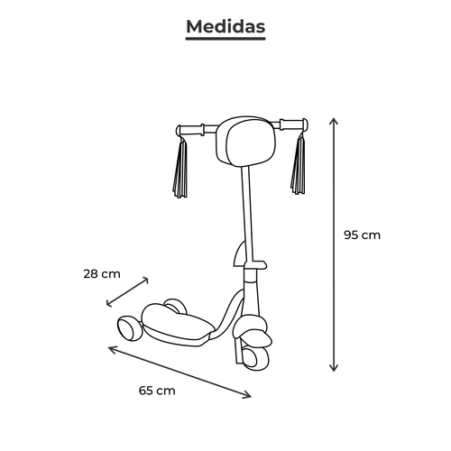 Scooter Para Niña Princesas Multicolor 5810