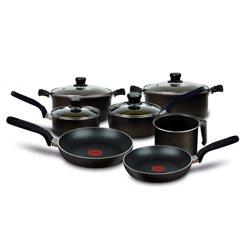 Bateria T-fal de cocina vital 11 pzas negro 226100