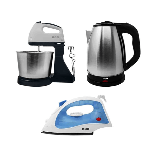 Combo hogar RCA ( batidora Rc-67ss+tetera rc-180gb01+plancha rc-d508b) rc-ch