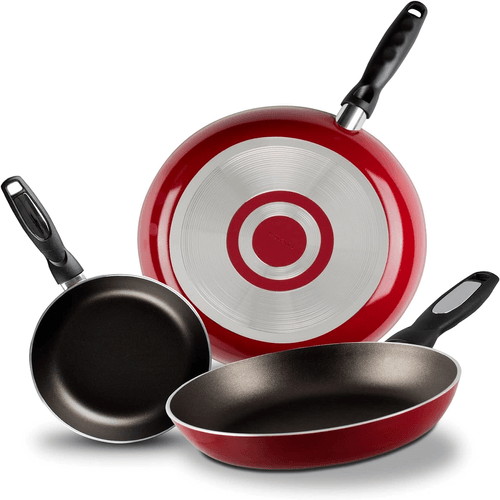 Juego de 3 sartenes Vasconia frypan rojo 4015560