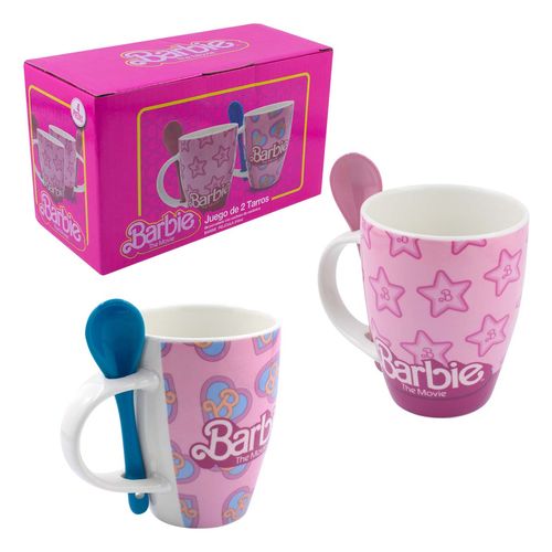 Juego De Tazas Regalos Siglo XXI Barbie Multicolor 1738-397