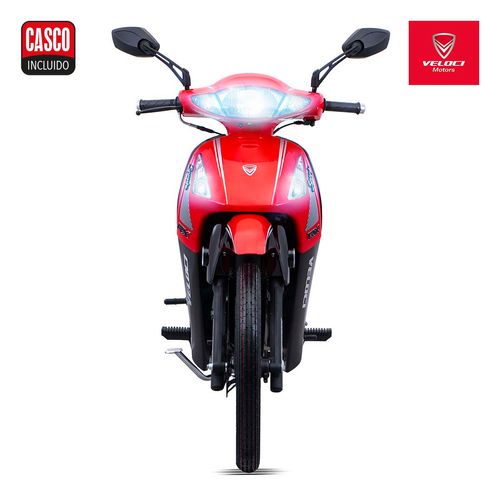 Motocicleta Semiautomática Veloci Rojo Draxter RX 122 CC 2024