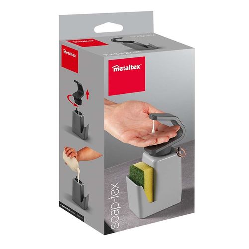 Dispensador de jabón Metaltex gris 297532