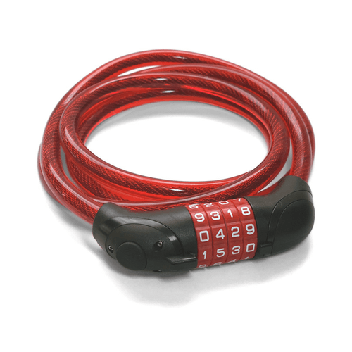 Candado de combinación Coghlans para bicicleta mod.1530 rojo