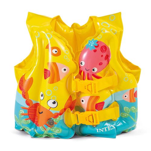 Chaleco Salvavidas Infantil Intex Tropical Amarillo 59661NP