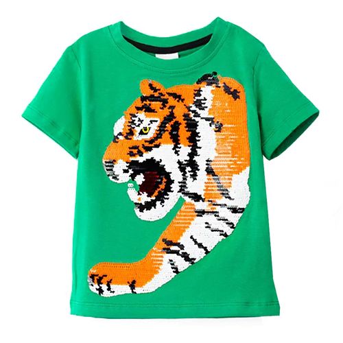 Playera casual para niño Choys verde 8491