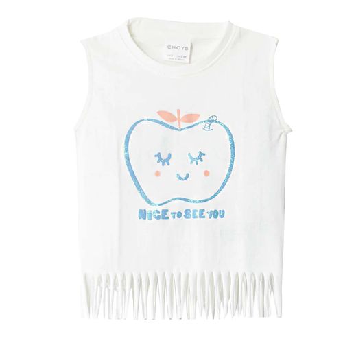 Playera Casual Para Niña Choys Blanco 8649