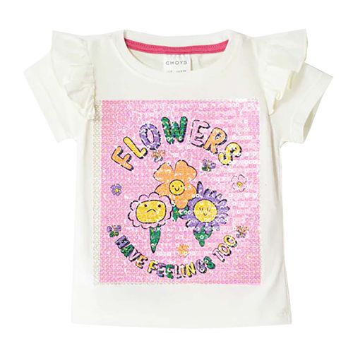 Playera Casual Para Niña Choys Blanco 8777