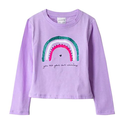 Playera Casual Para Niña Choys Lila 10120