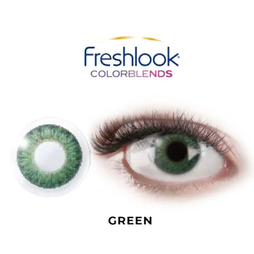 Lente De Contacto Cosmético Freshlook Verde 87640