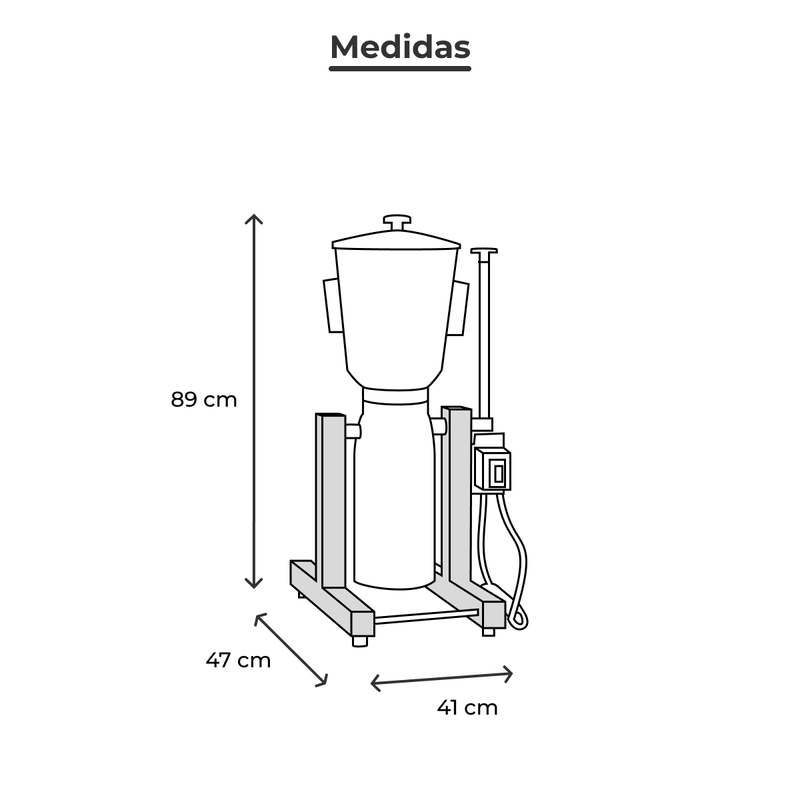 Licuadora Industrial Torrey 12L Acero Inoxidable LM12